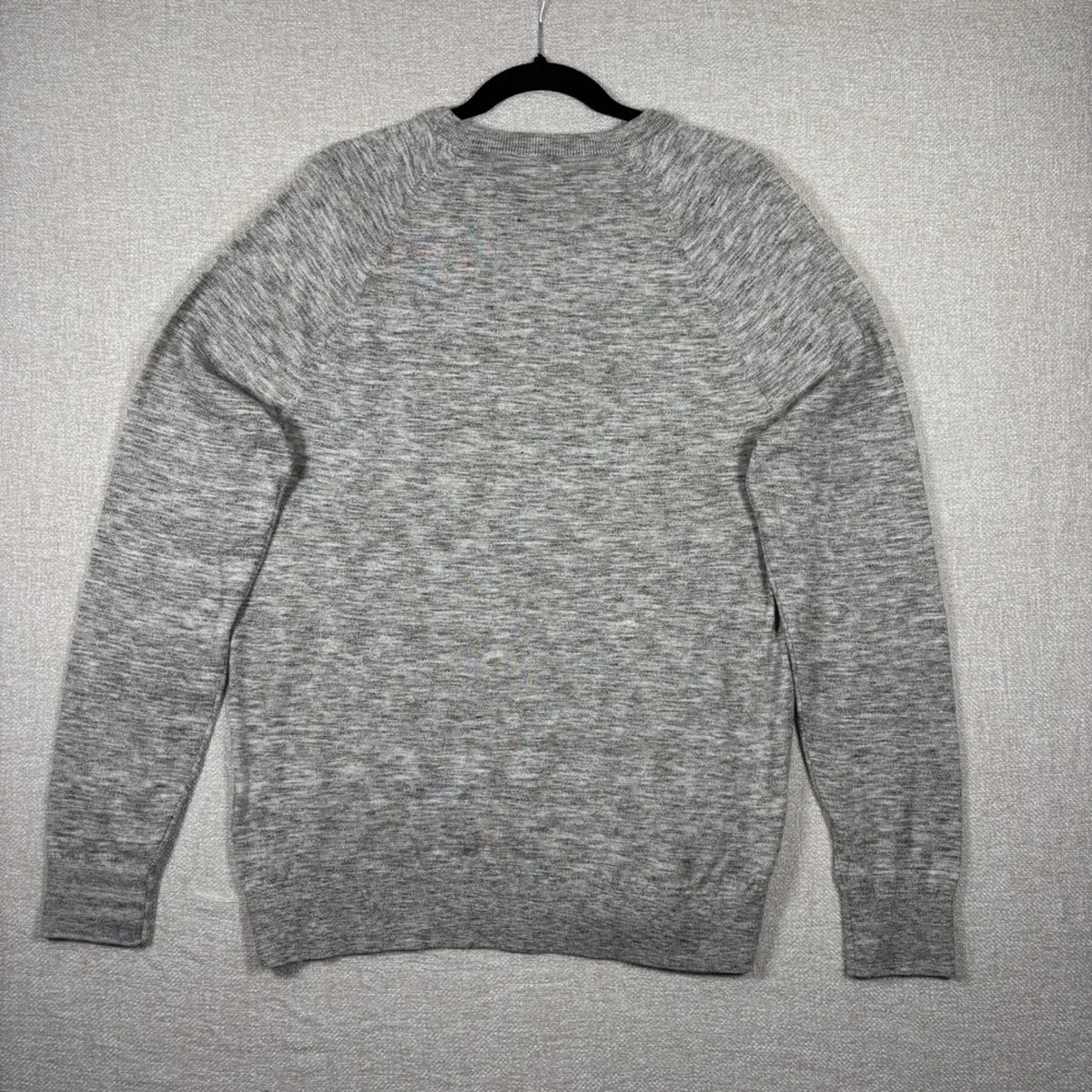 NWT Banana Republic Mens Gray Space Dye Crew Neck Sweater Large Office Casual